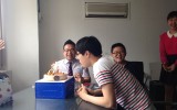 학생부 생일파티했습니다.
